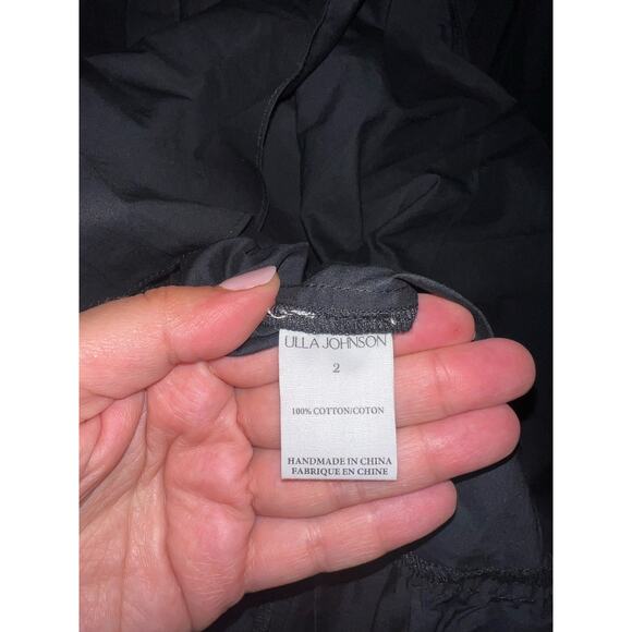 Ulla Johnson Giselle Dress in noir black NWT size 2 no belt - Picture 7 of 11